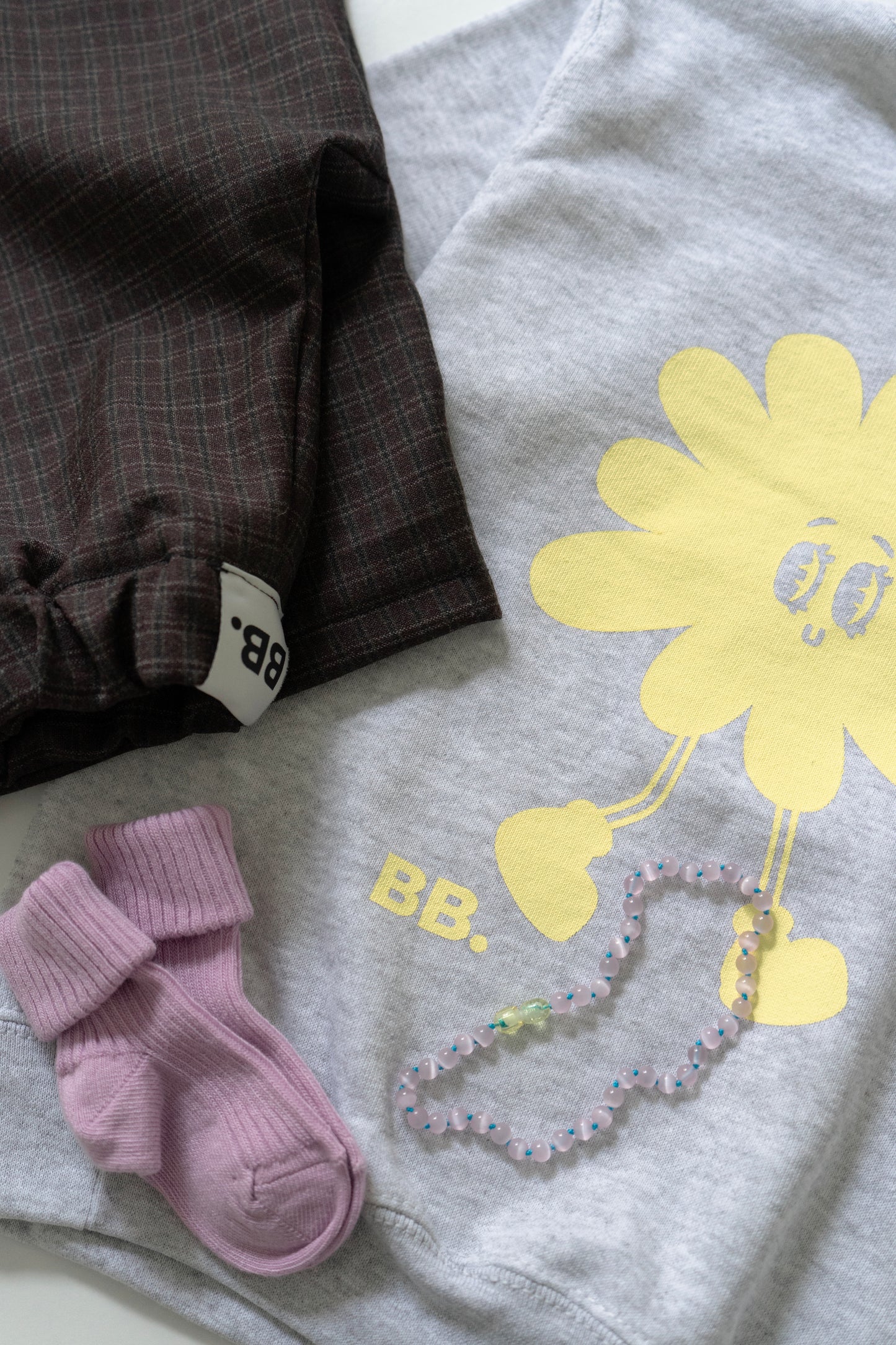 Blomsterbarn Sweat - Gul kondi