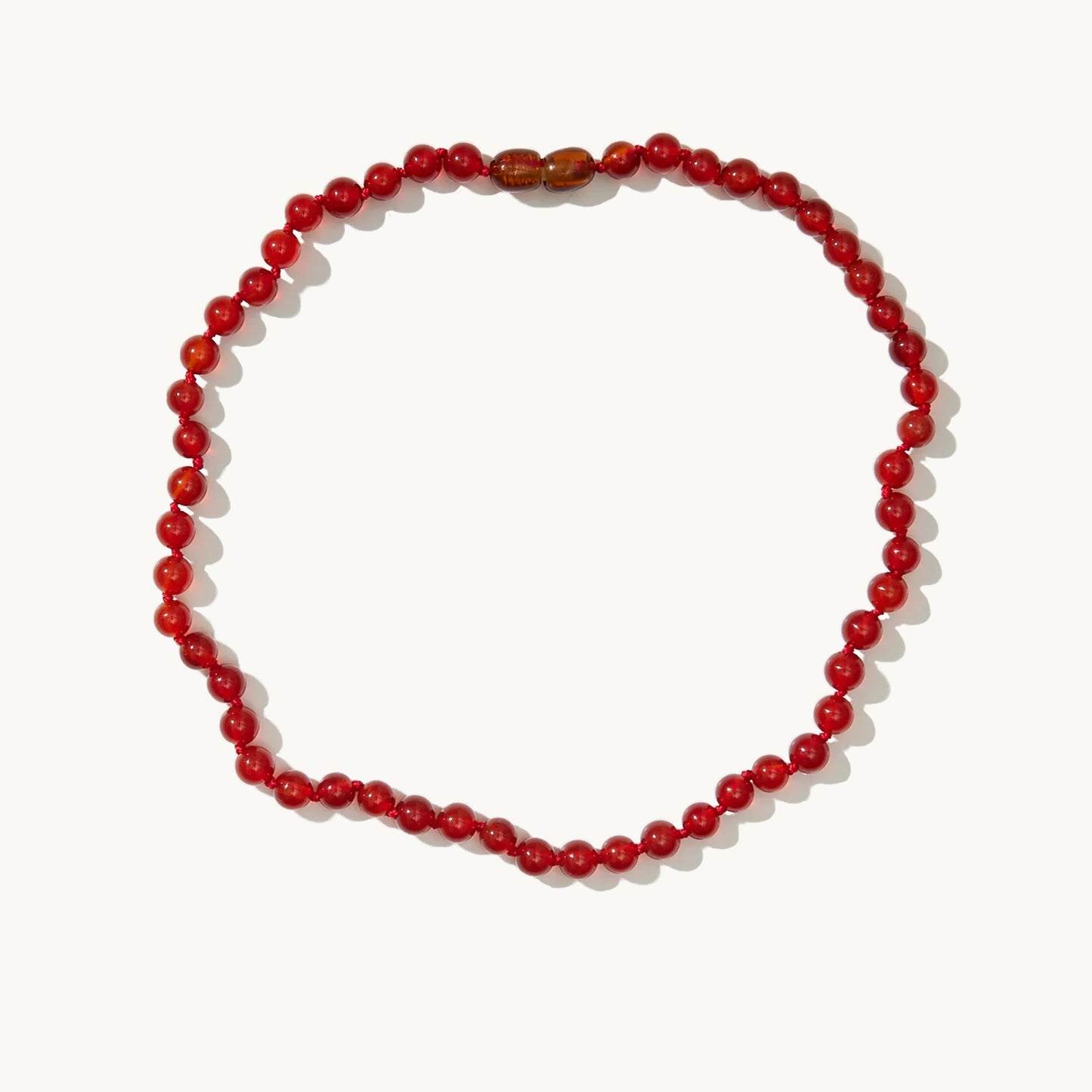 Carnelian halskæde - Natursten