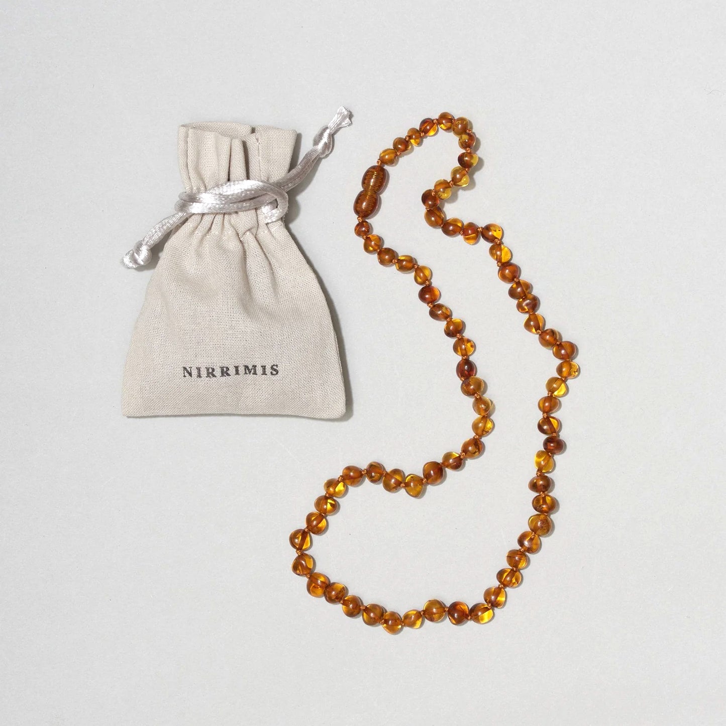 Caramel halskæde - Natursten