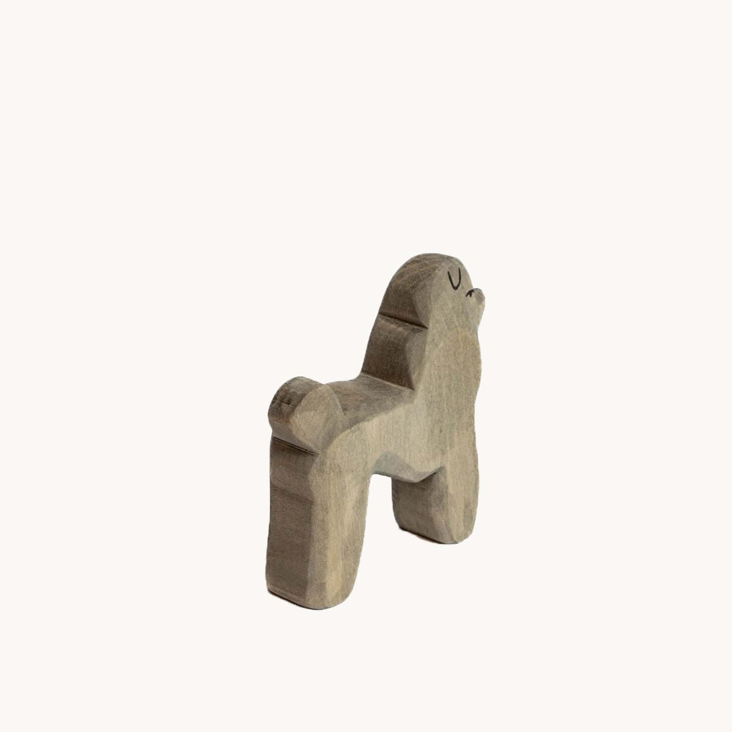 Wooden figure - Poodle dog