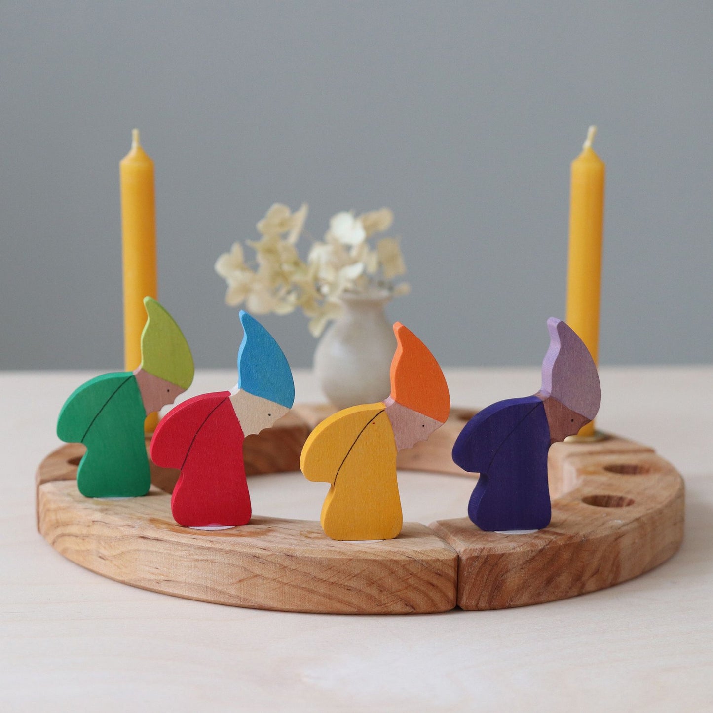 Træfigur - vinterdværg