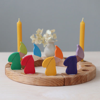 Træfigur - vinterdværg