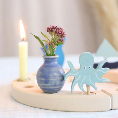 Celebration ring - blå vase