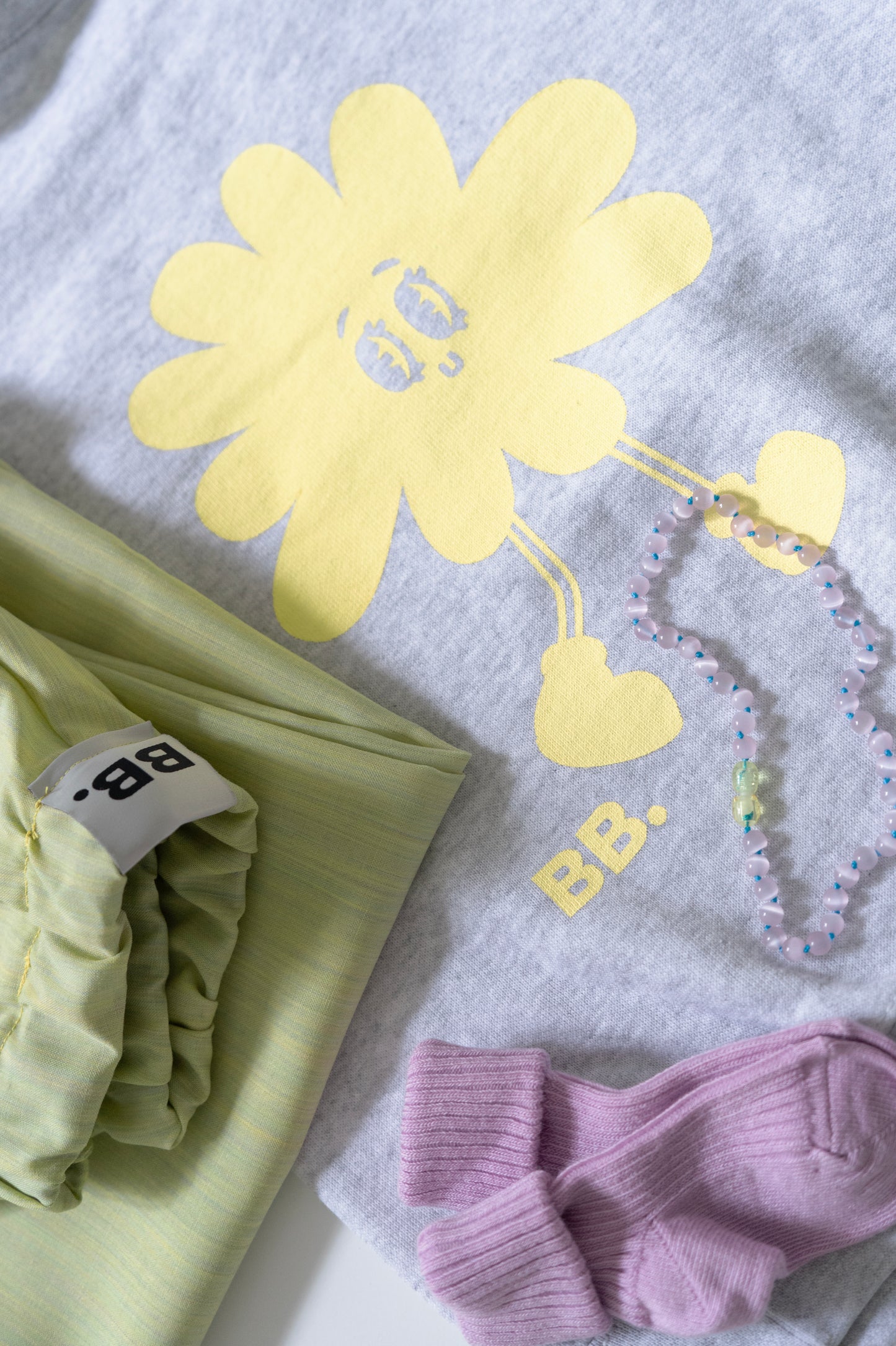 Blomsterbarn Sweat - Gul kondi