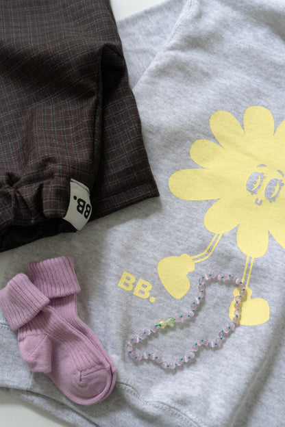 Blomsterbarn Sweat - Gul kondi