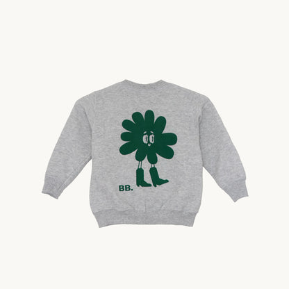 Blomsterbarn Sweat - Grøn boot