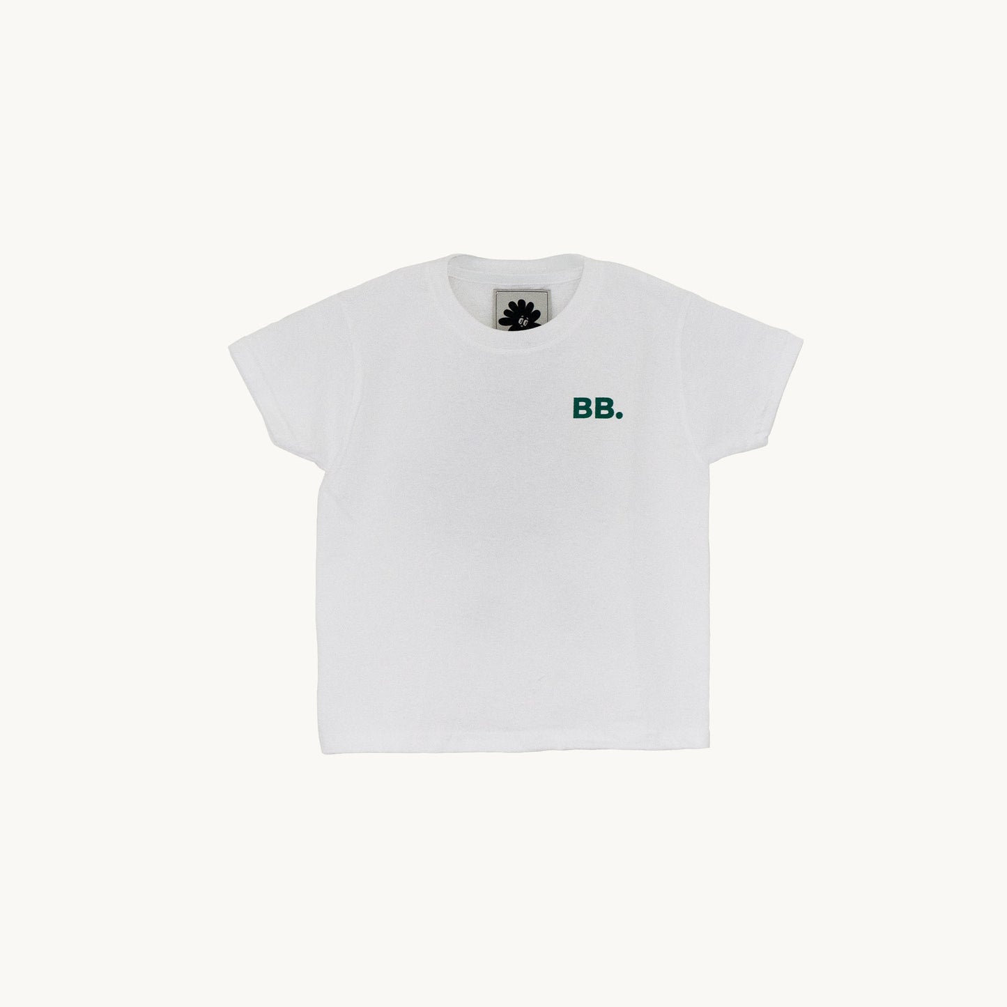 Hvid tee - Grøn kondi