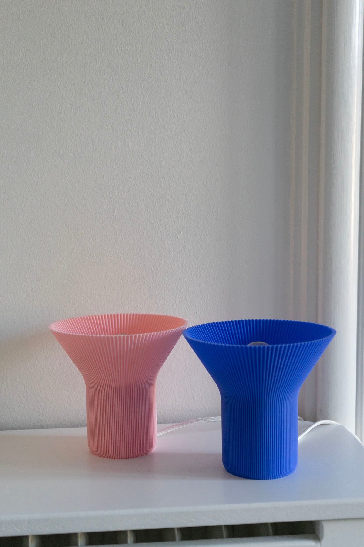 Bioplast lampe - Rose