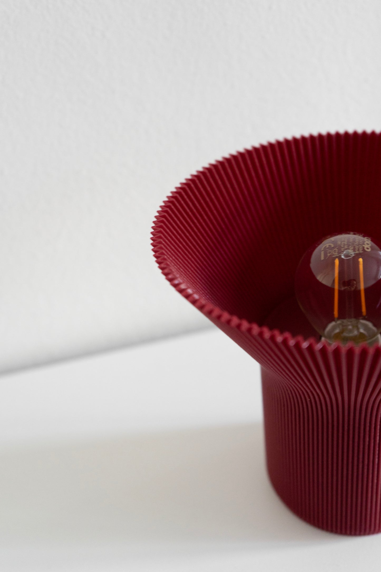 Bioplast lampe - Burgundy