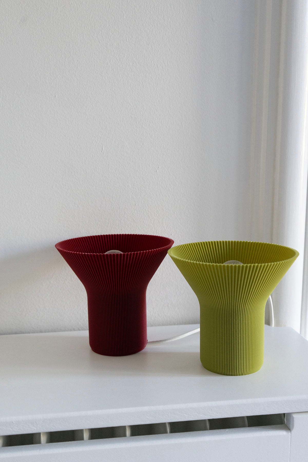 Bioplast lampe - Burgundy