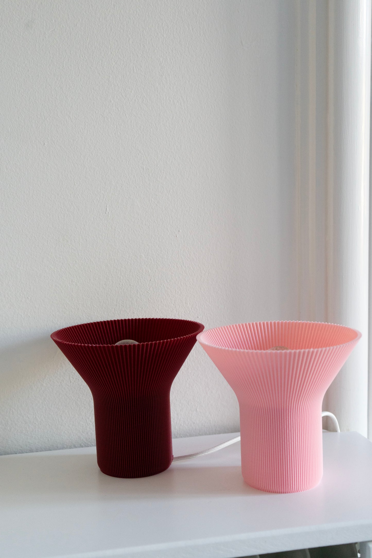 Bioplast lampe - Rose