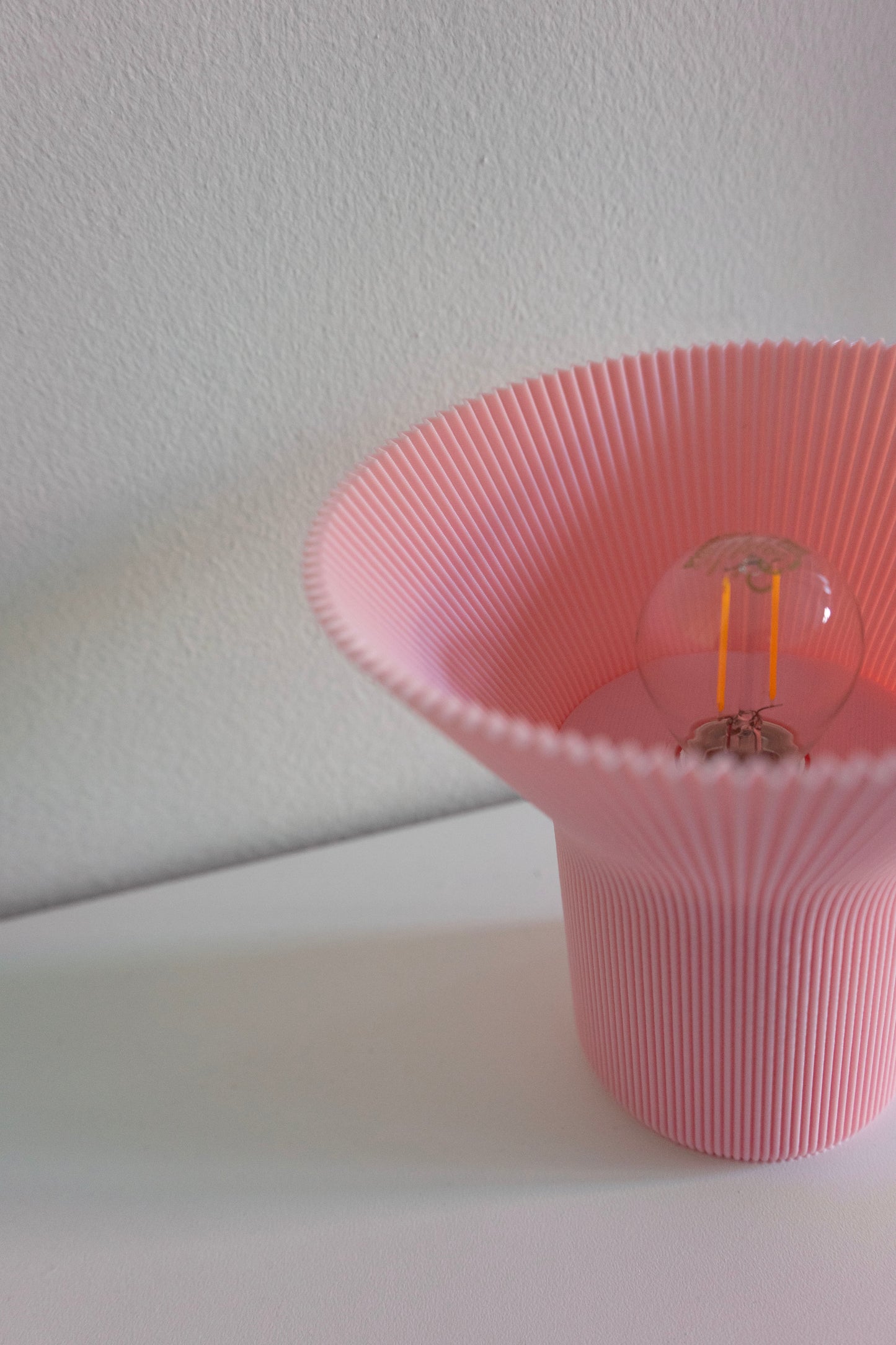 Bioplast lampe - Rose