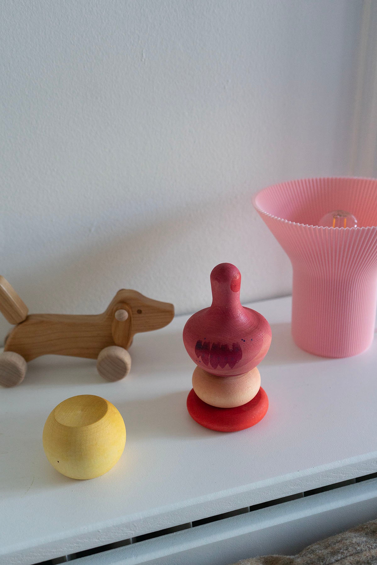 Bioplast lampe - Rose