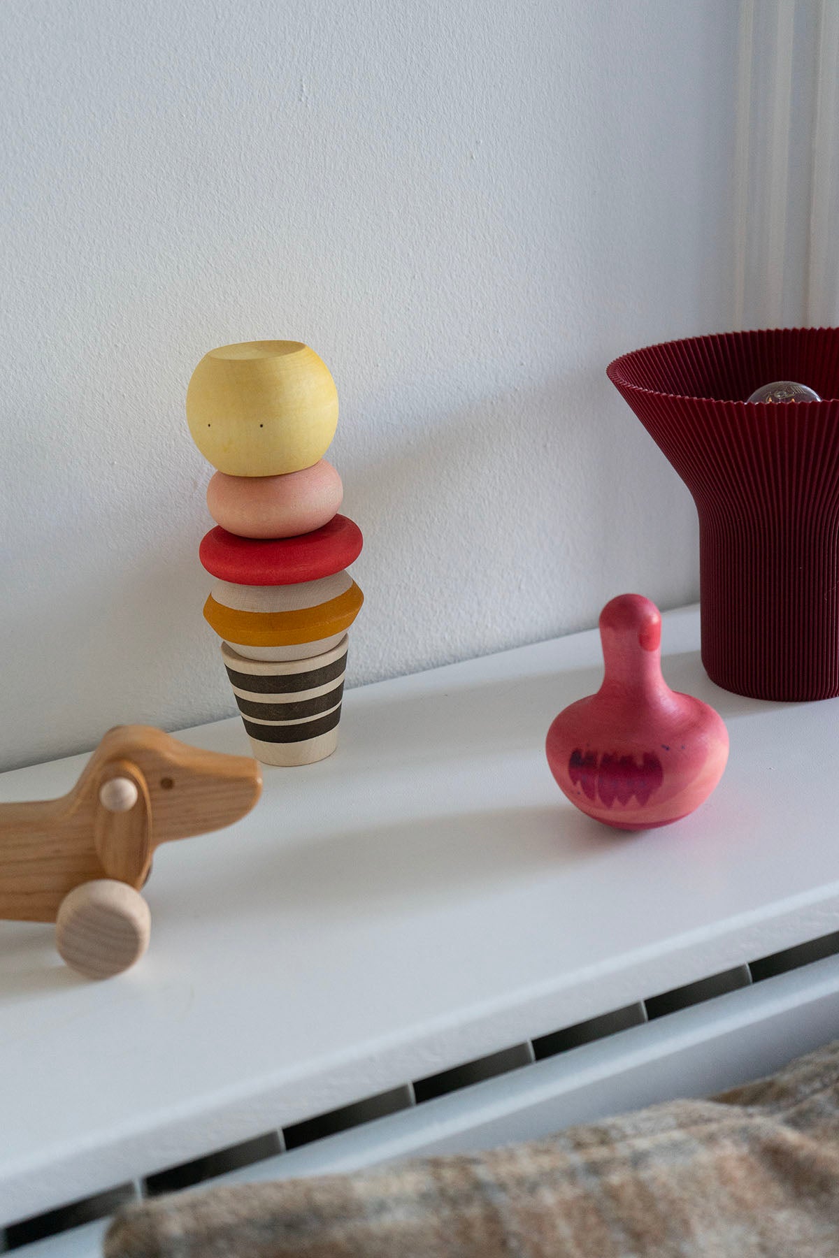 Bioplast lampe - Burgundy