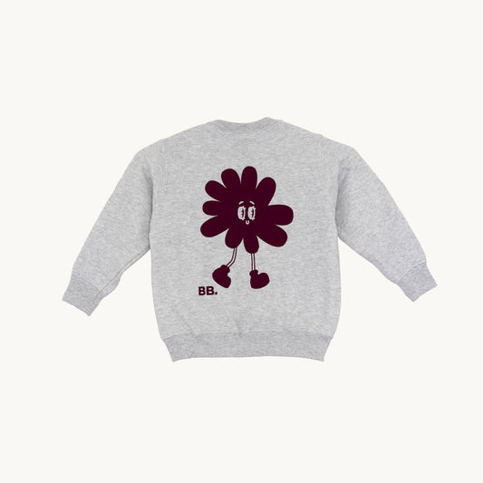 Blomsterbarn Sweat - Bordeaux kondi