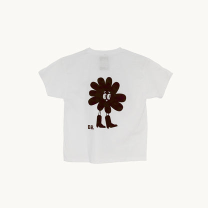 Hvid tee - Brun boot