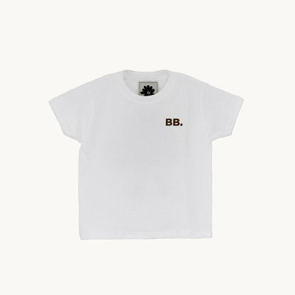 Hvid tee - Brun boot