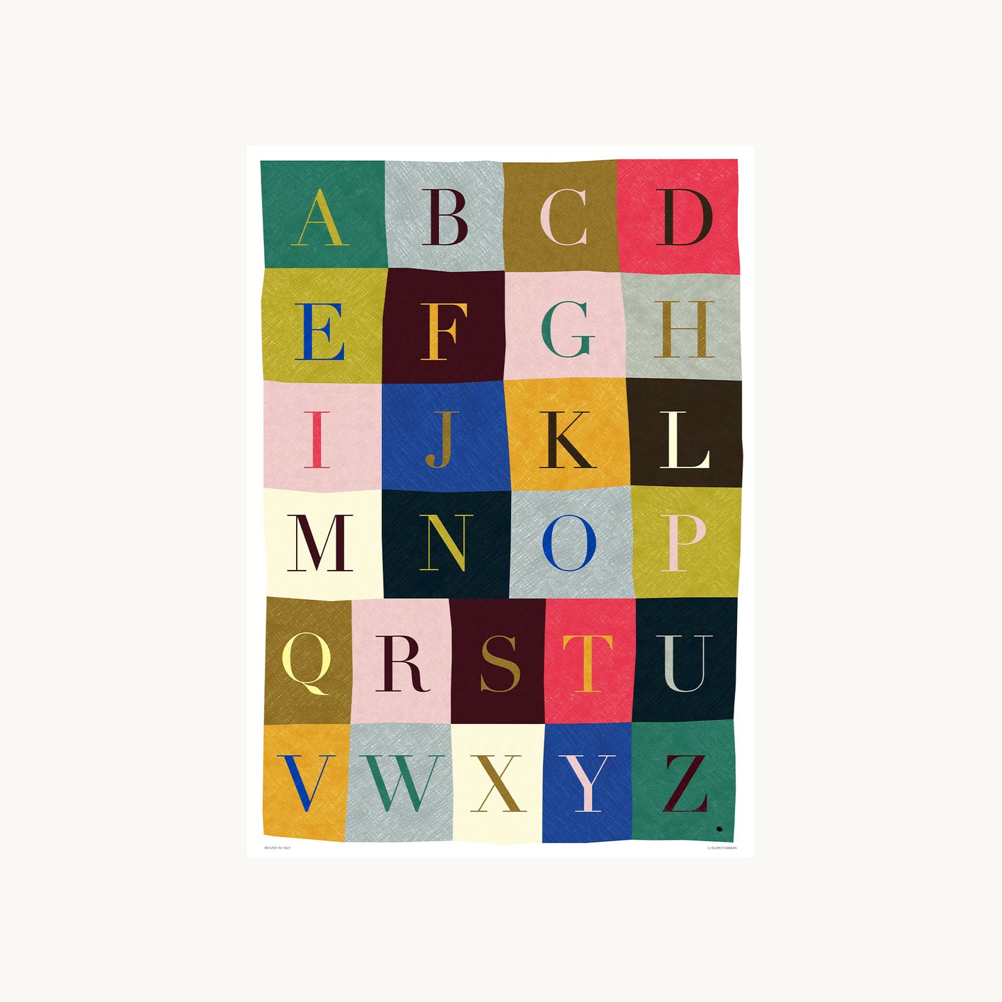 ABC plakat 50 X 70 cm