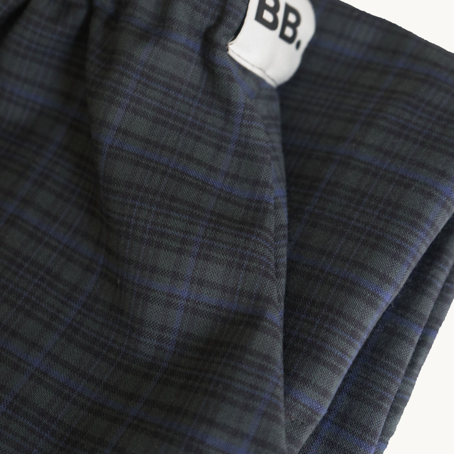 Surplus bukser - blå tern - 100% uld