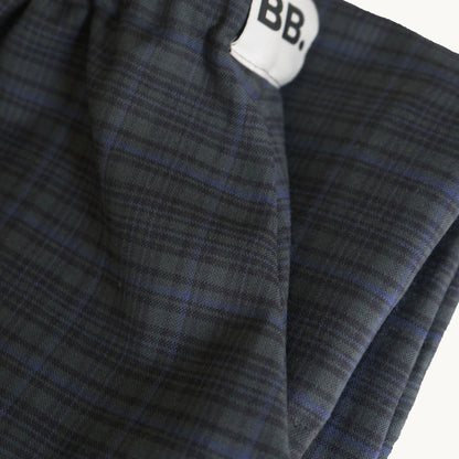 Surplus bukser - blå tern - 100% uld