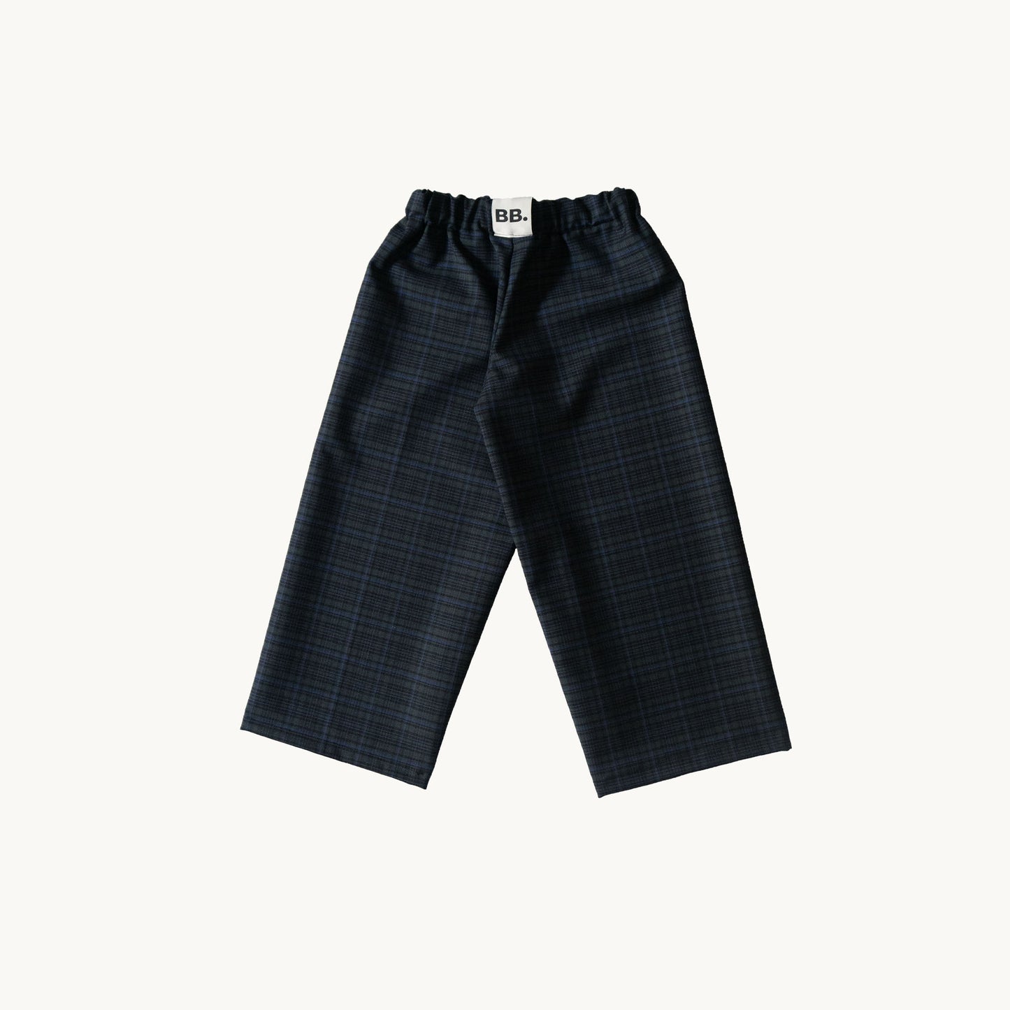 Surplus bukser - blå tern - 100% uld