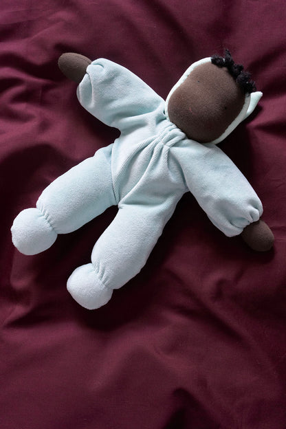 Håndlavet velourdukke, Aqua