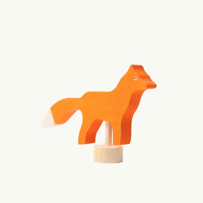 Dekorativ træfigur - Ræv