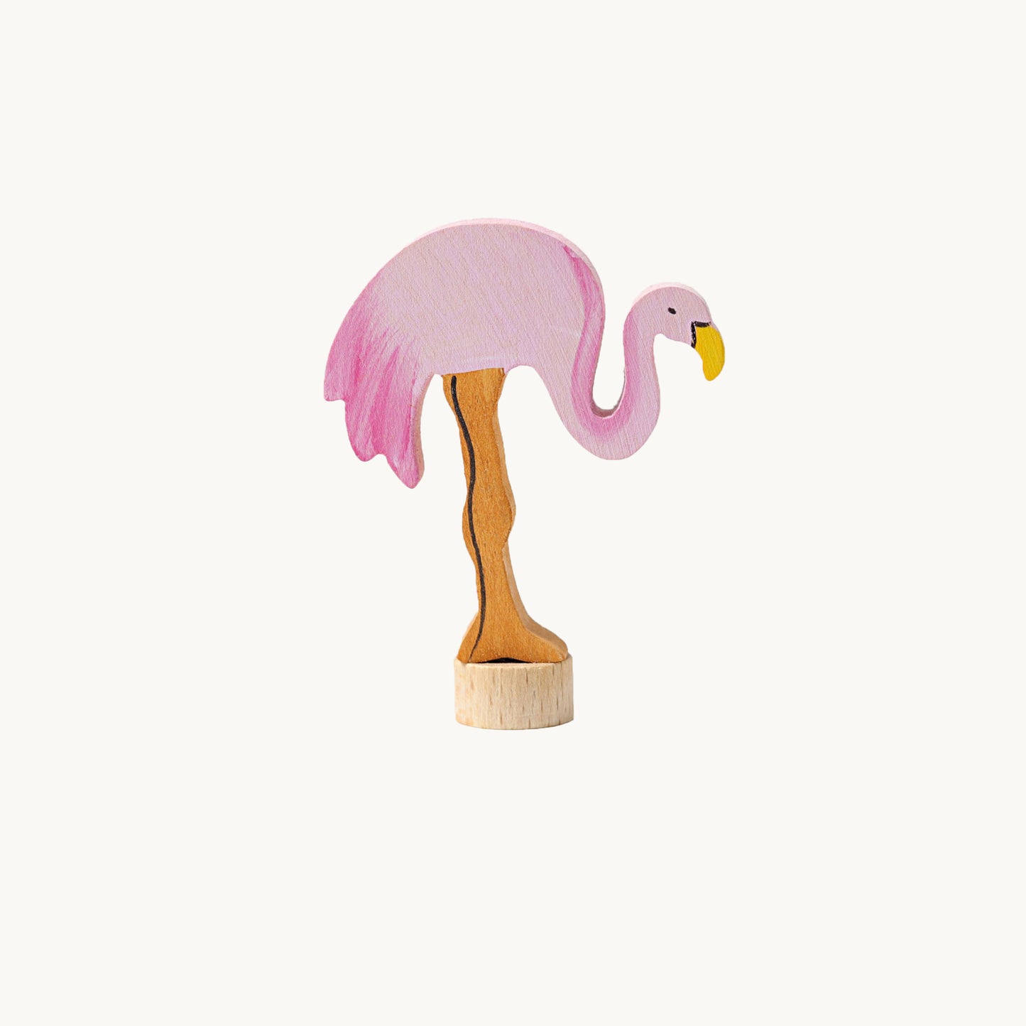 Træfigur - Flamingo