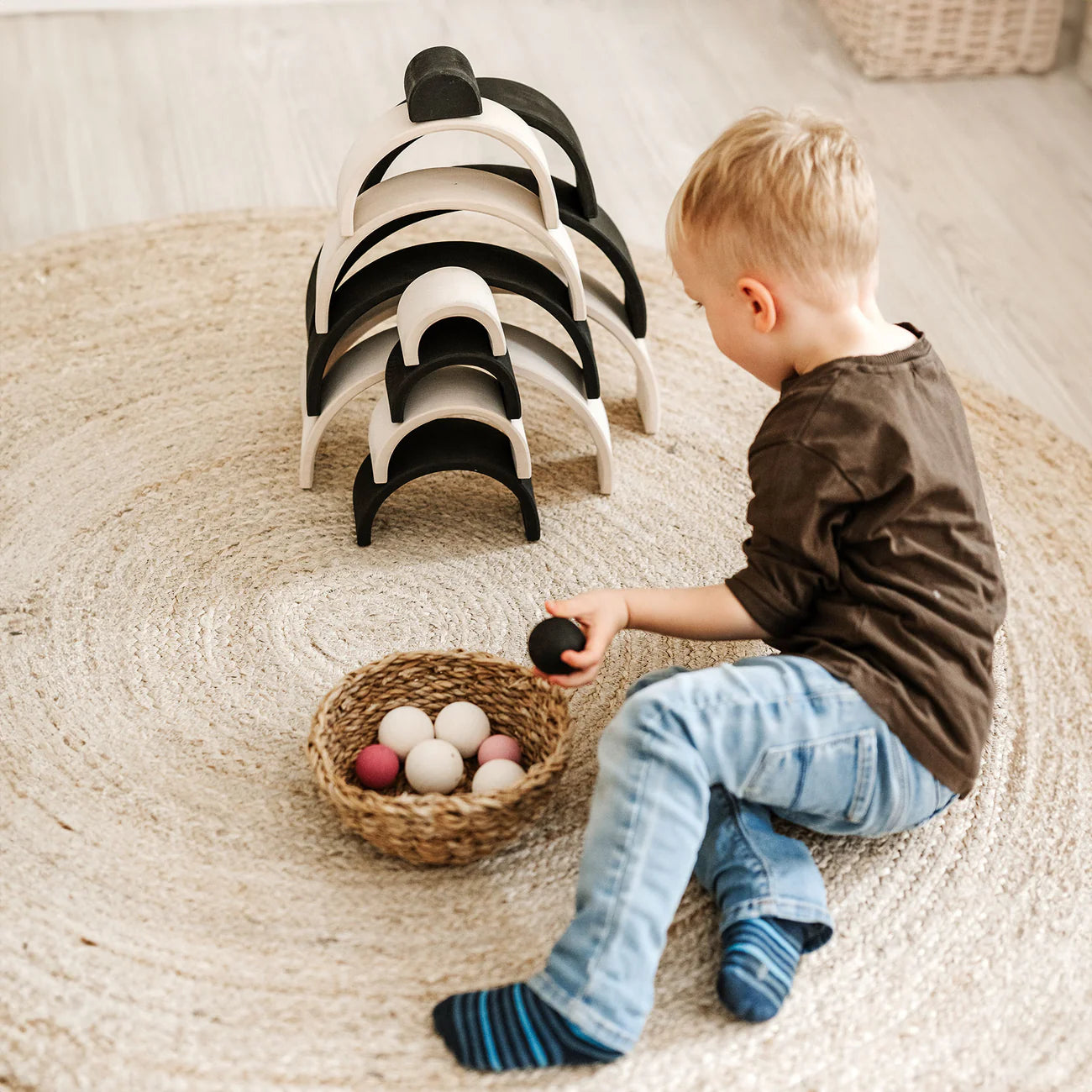 Regnbue i træ - Monochrone