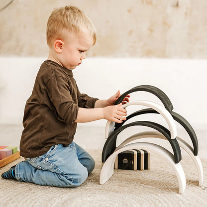 Regnbue i træ - Monochrone