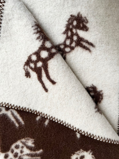 Klippan babyplaid - Pony - Brun