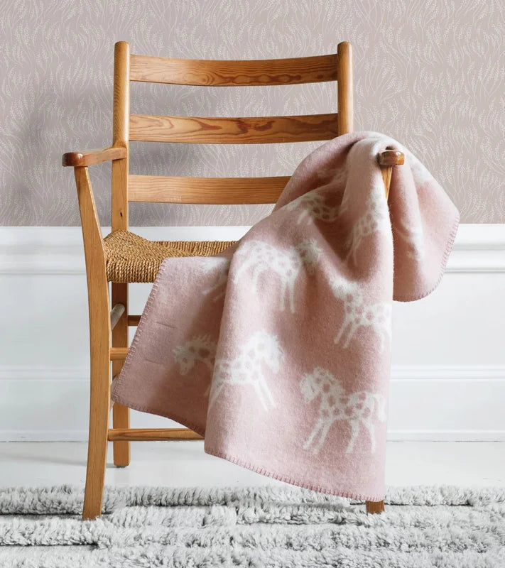 Klippan babyplaid - Pony - Dusty pink