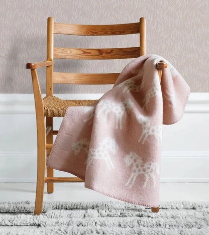 Klippan babyplaid - Pony - Dusty pink
