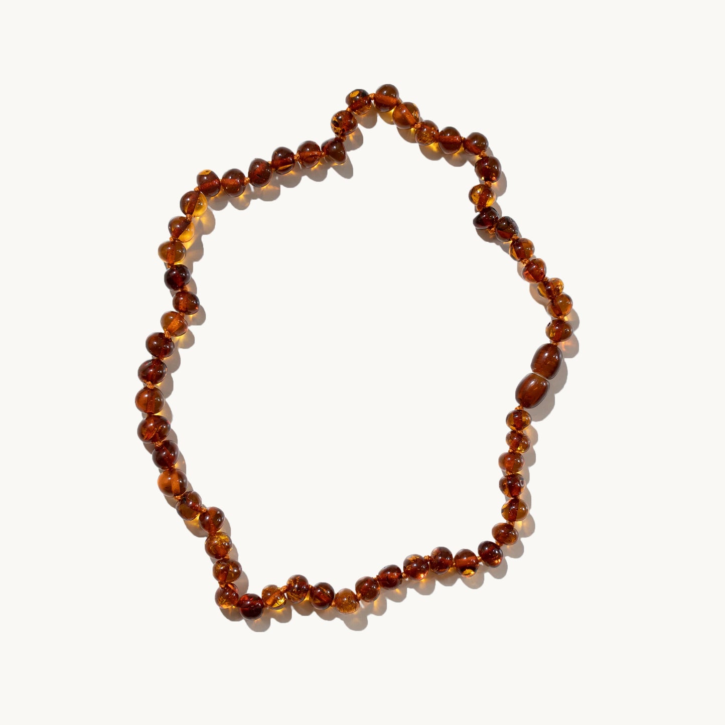 Caramel halskæde - Natursten