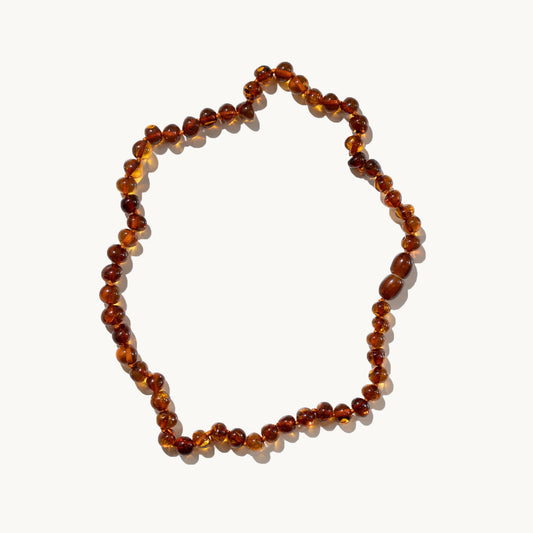 Caramel halskæde - Natursten