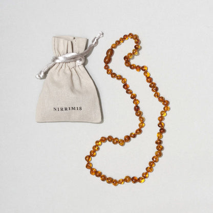 Caramel halskæde - Natursten