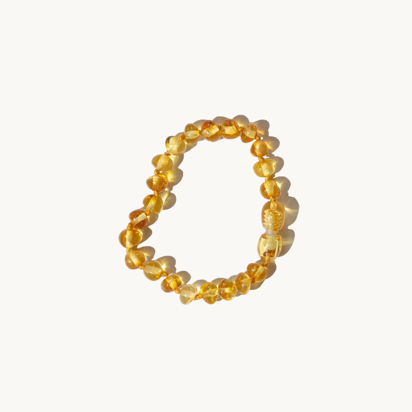 Faye rav armbånd - Natursten