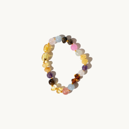 Rainbow armbånd - Natursten