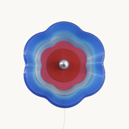 Bioplast blomsterlampe - Blå/Rød