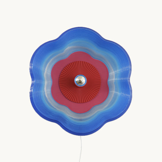 Bioplast blomsterlampe - Blå/Rød