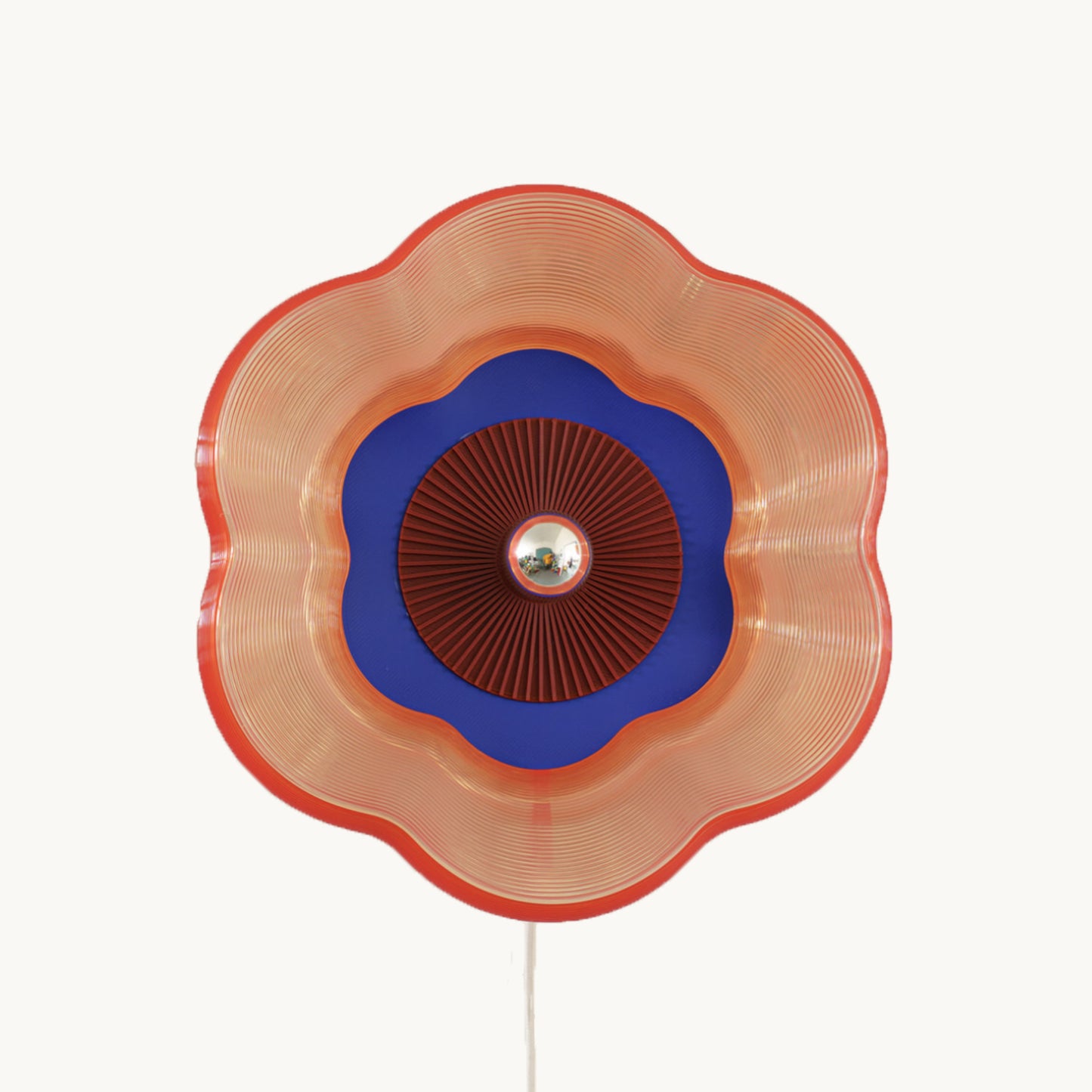 Bioplast blomsterlampe - Rød/Blå