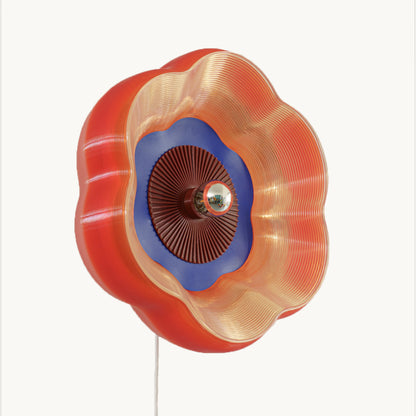 Bioplast blomsterlampe - Rød/Blå