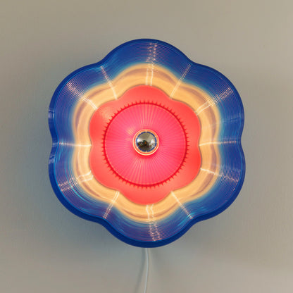 Bioplast blomsterlampe - Blå/Rød